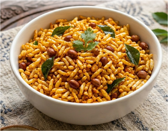 Masala Mandakki (Puffed Rice)